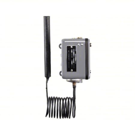 Johnson Controls A72AE-1C - Line Voltage Mechanical Thermostat, Cool Only, 25 to 90 F, Screwdriver, 120 to 600 V AC, 1 C, 1 H