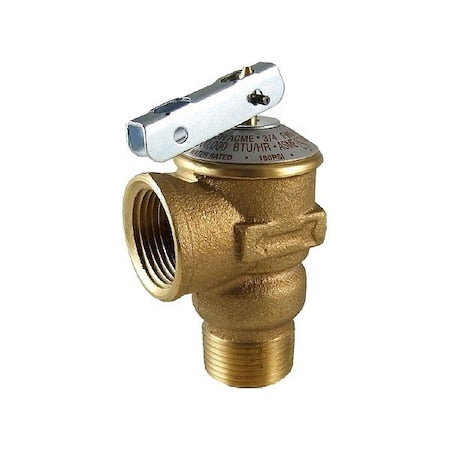 Cash Acme FWL-2F - Pressure Only Relief Valve,Brass,150 psi