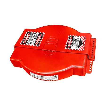 Zing 7272 - Gate Valve Lockout,Red