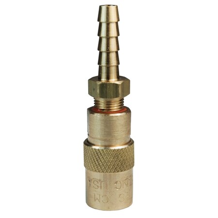 Dixon 2CMS3-B-E - CM Unvalved Coupler,1/4",Hose,Barb,3/8"