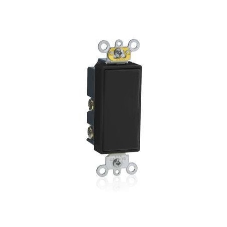 Leviton 5657-2E - Decora Plus Rocker Momentary 15 A Black