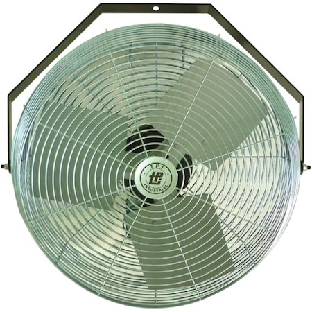Tpi U-12-TE - Workstation Fan, Any Surface, Ceiling, Machines, Wall, Work Bench Mount, 12 in Blade Dia, 120 V