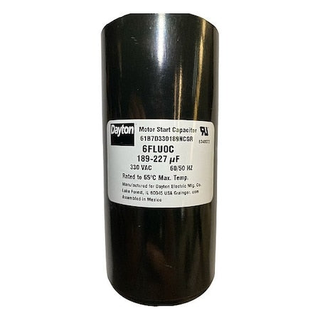 Dayton 6FLU0 - Motor Start Capacitor, Round