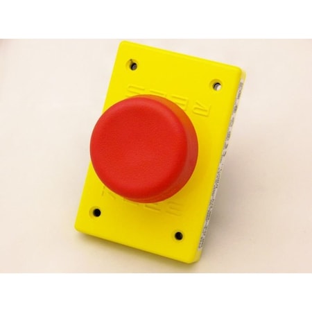 Rees 00662002 - Push Button, Plastic, Red, 2-1/4in