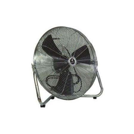 Tpi CF-20 - Floor Fan,20",120 V Black Steel Base 1/5 H