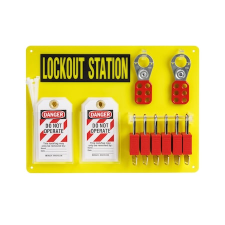 Brady 153680 - Lockout Station,0.1875" D,11.5" H,15.5"W