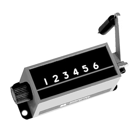 Trumeter 1-2936 - Rotary Stroke Counter,0.3" Display,Knob