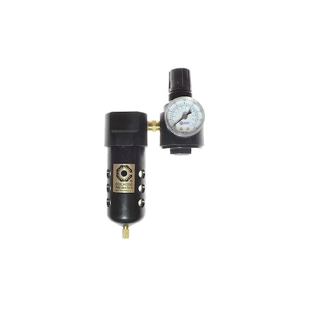 Coilhose Pneumatics 26FR2-G - F/R Duo Assembly W/Gauge 1/4"