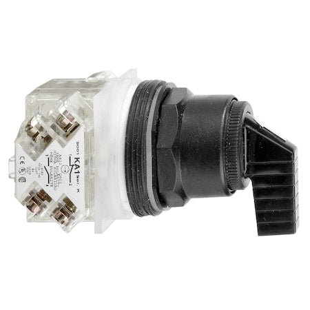 Schneider Electric 9001SKS11FB - Selector switch head, Harmony 9001 SK, plastic, long handle, black, 30mm, 2 positions, stay put