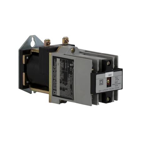 Square D 8501XDO80V62 - NEMA Control Relay, Type X, machine tool, 10 A resistive at 600 VAC, 8 normally open contacts, 110/125 VDC coil