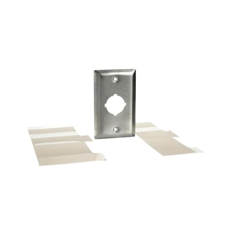 Square D 9001K25 - 30mm Push button, Type K, flush plate, 1 hole, NEMA 1