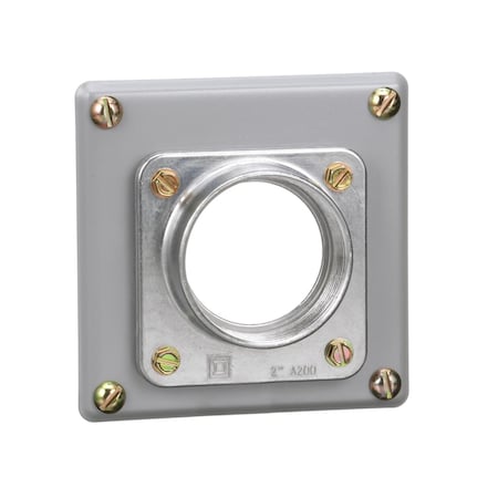 Square D A200L - Meter pak accessory, hub, 2.00in wire size, Series A L, rainproof, 4.63in
