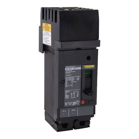Square D HDA260252 - Molded Case Circuit Breaker, POWERPACT H Series, 25 A, 2 Pole, 600 V AC, 25k A at 240 V AC