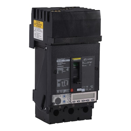 Schneider Electric JDA36250U43X - Molded Case Circuit Breaker, POWERPACT J Series, 250 A, 3 Pole, 600 V AC, 25k A at 240 V AC