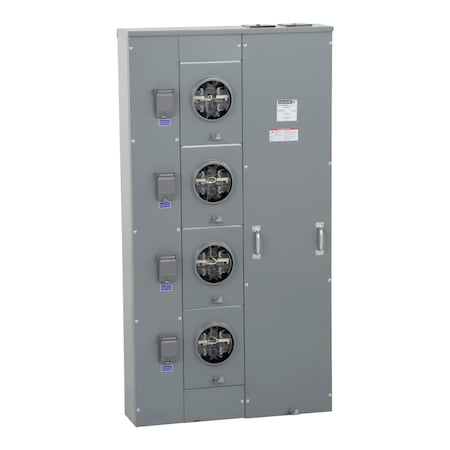 Square D MPL64225 - Meter Main, MPL, 120/240 V AC, Main Lug, 1 Phase