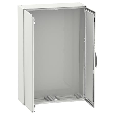 Schneider Electric NSYSM1812502DP - 4 Point Double Bar Lock Electrical Enclosures, 70.9 in H, 19.7 in D, 47.2 in W, Galvanized Steel