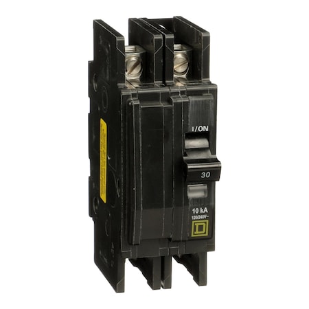 Square D QOUQ230 - Miniature Circuit Breaker, QO Series, 30 A, 2 Pole, 120/240 V AC, 10k A at 120/240 V AC