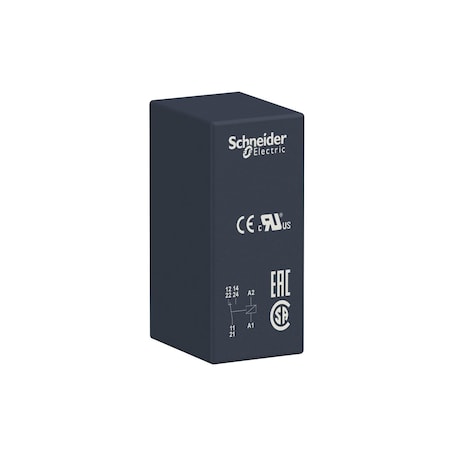 Schneider Electric RSB1A160F7 - Interface plug-in relay,16 A,1 CO,120, 120 V AC Coil Volts, 1 C/O