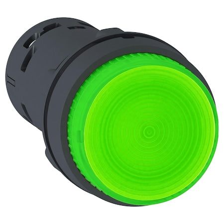 Schneider Electric XB7NJ03B1 - Illuminated push button, Harmony XB7, green projecting, 22mm, integral LED, push and push to release, 1 NO, 24 V AC