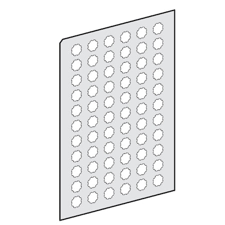 Schneider Electric ZBY1147 - Harmony XB4, Harmony XB5, sheet of 66 self adhesive marked legends with marking I