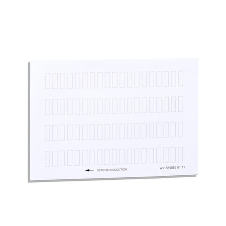 Schneider Electric ZBY4100 - Harmony XB5, Harmony XB4, sheet of 76 unmarked legends 8 x 27 mm for legend holder 30 x 40 mm