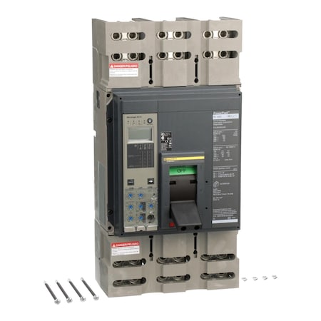 Square D PJL36120U44A - Molded Case Circuit Breaker, POWERPACT P Series, 1200 A, 3 Pole, 600 V AC, 100k A at 240 V AC
