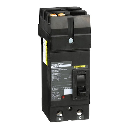 Square D QBA221502 - Molded Case Circuit Breaker, POWERPACT Q Series, 150 A, 2 Pole, 240 V AC, 10k A at 240 V AC