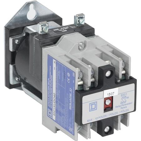 Square D 8501XUDO40V63 - Relay, Harmony 8501 X, utility, coil, 10 A resistive at 600 V AC, 125 V DC, 250 V DCVoltage, 4 NO