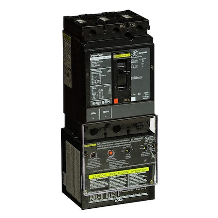 Square D ELM150HD - Circuit breaker accessory, Power Pac T H, earth leakage module, 15 to 150 A