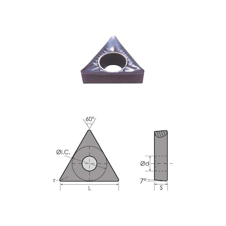 Hhip 6057-0112 - TCGX 21.52 LH Carbide Insert For Aluminum