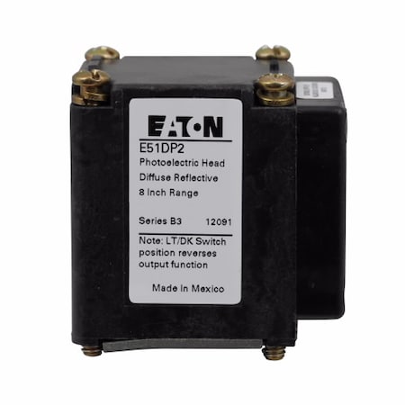 Eaton E51DP2 - Photoelectric Sensor Head,Side Sense,8"