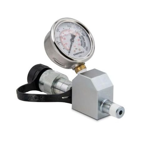 Enerpac GA45GC - Gauge Adapter Assembly, GA45 GC Series, Male, 10,000 psi Max., 3/8 in NPTF, Glycerin Filled