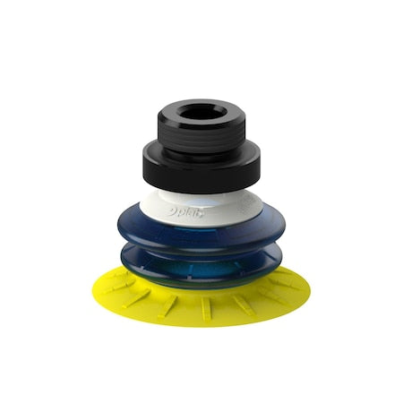 Piab S.MX50P3060.G38M.00 - Vacuum Cup,PUR,Blue/Yellow,50 mm dia.