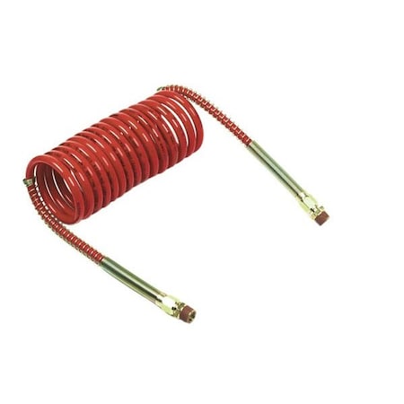 Grote 81-0020-R - Coiled Air 20 ft. Red Single,12" Lead
