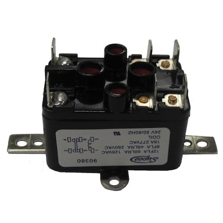 Supco 90380 - Fan Relay,24 VAC,NO/NC