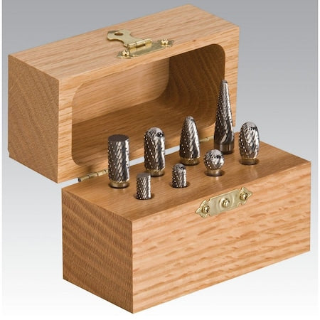 Dynabrade 93350 - Carbide Burr Kit, 8 Pieces, 1/4 in Shank