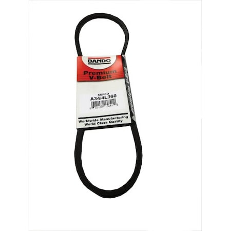 Supco A34 - V-Belt, Multi-Plus, A34, A, 36 in, 1/2 in Top Width