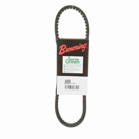 56YU25 - Cogged V-Belt, Master Drive Classical, AX28, AX, NR, 30.20 in, 1/2 in Top Width