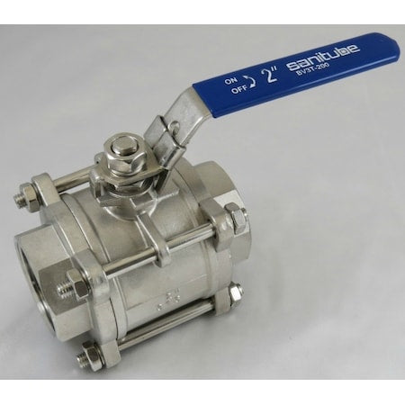 Sanitube BV3T-250 - Threaded Ball Valves,Full Port,2-1/2"