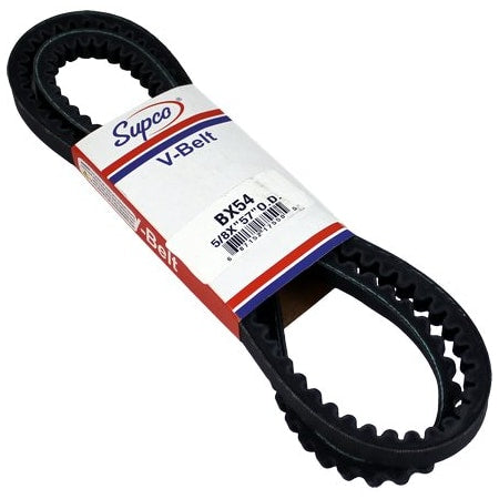 Supco BX54 - Molded Cogged V-Belt, Multi-Plus, BX54, BX, 57 in, 21/32 in Top Width