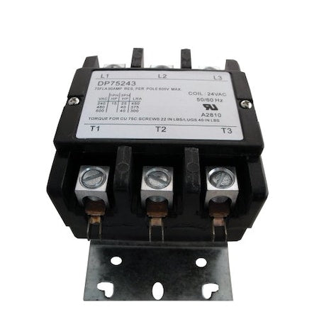 Supco DP75243 - Contactor,75 A,24 V,3 Pole