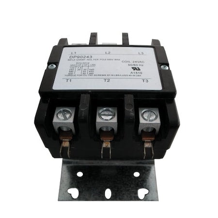 Supco DP90243 - Contactor,90 A,24 V,3 Pole