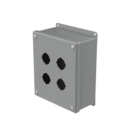 Nvent Hoffman E4SPB - Captive Screws Electrical Enclosures, 7-1/4 in H, 3 in D, 6-1/4 in W, NEMA 12, Steel