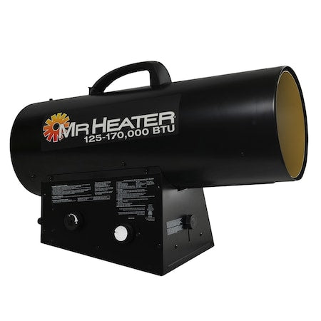 Mr. Heater MH170QFAVT - Forced Air Propane Heater with QBT,125,0