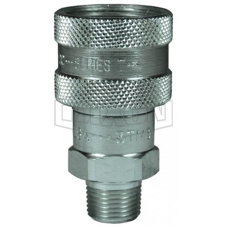 Dixon 3TM3 - Ball Coupler, T Series, MNPT, 3/8 in x 3/8 in, Steel
