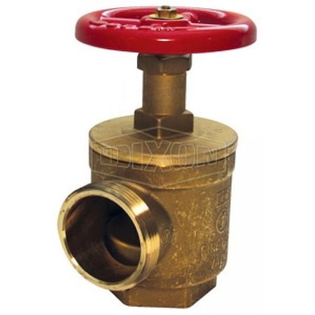 Dixon AV151 - Brass Angle Hose,Valve,1-1/2"