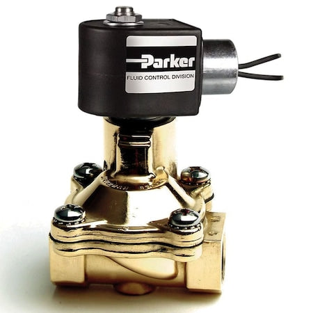 Parker 08F22C2140AAF4C05 - Parker 2-Way Normally Closed, General Purpose Solenoid Valve, Air, Liquids and Gases, Pilot, 2-Way
