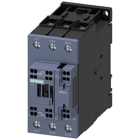 Siemens 3RT2035-3AK60 - Contactor40amp 120 Vcoil 3 Pole