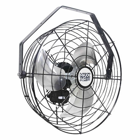 Maxx Air HVWM18UPS - Fan, Wall, Ceiling Mount, 18 in Blade Dia, 120 V, 1,350/1,400/1,450 cfm, Non-Oscillating