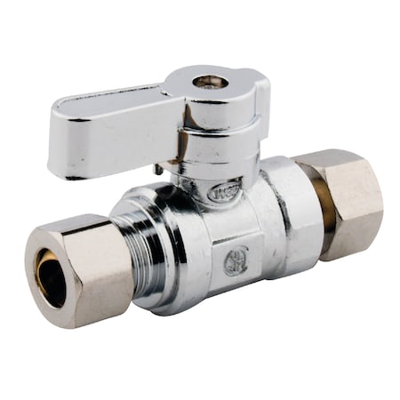 Kingston Brass KF3330 - KF3330 3/8 OD X 3/8 OD Comp Straight Stop Valve